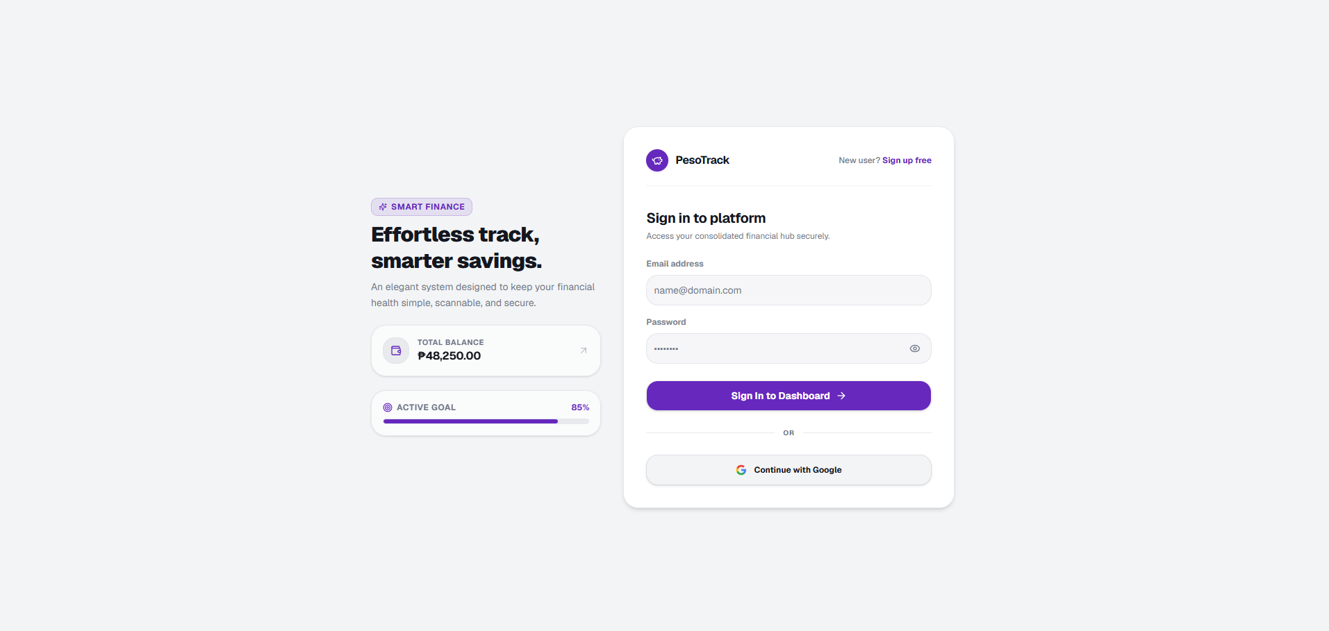 PesoTrack screenshot